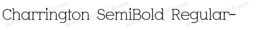 Charrington SemiBold Regular字体转换